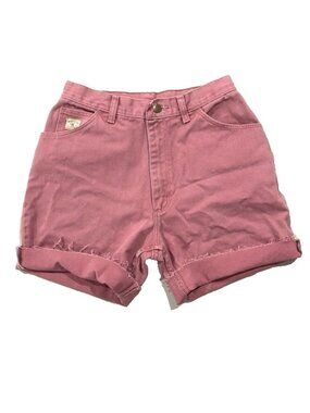 VTG WRANGLER Pink Shorts 10 Pastel Denim Cotton Cut Off Vintage Barbiecore‎ Mom